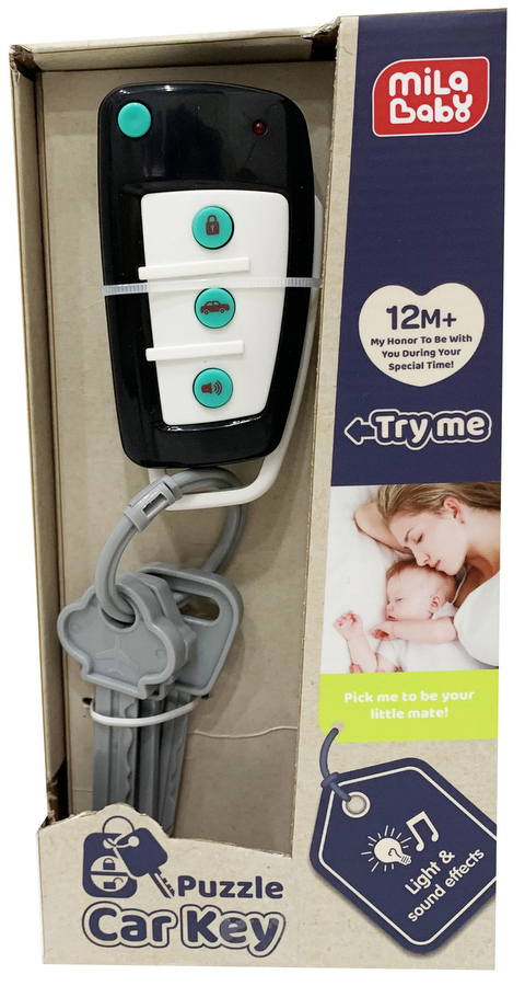 Реалистични Детски Ключове за Кола със Светлина и Звуци 23×11×6 см с Батерии